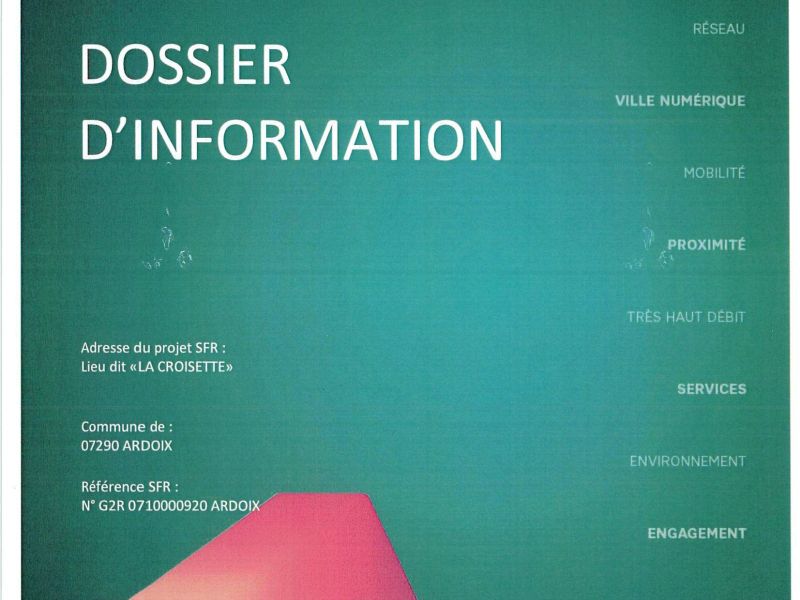 Dossier d'information SFR